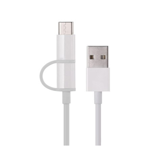 Xiaomi Интерфейсный кабель Xiaomi 100cm MICRO USB and Type-C Белый