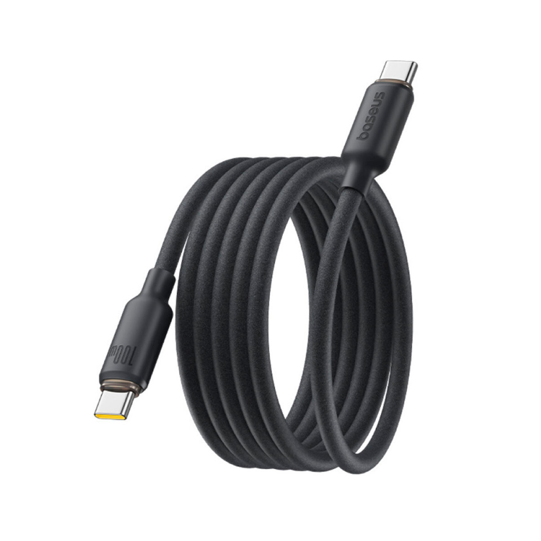 Baseus Интерфейсный кабель Baseus Foamed Silicone Pro Magnetic USB-C to USB-C 100W Black 1m (E0426D00)