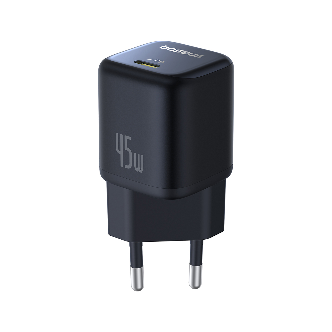 Baseus Адаптер питания Baseus PicoGo GaN 1C 45W Black (P10176800123-00)