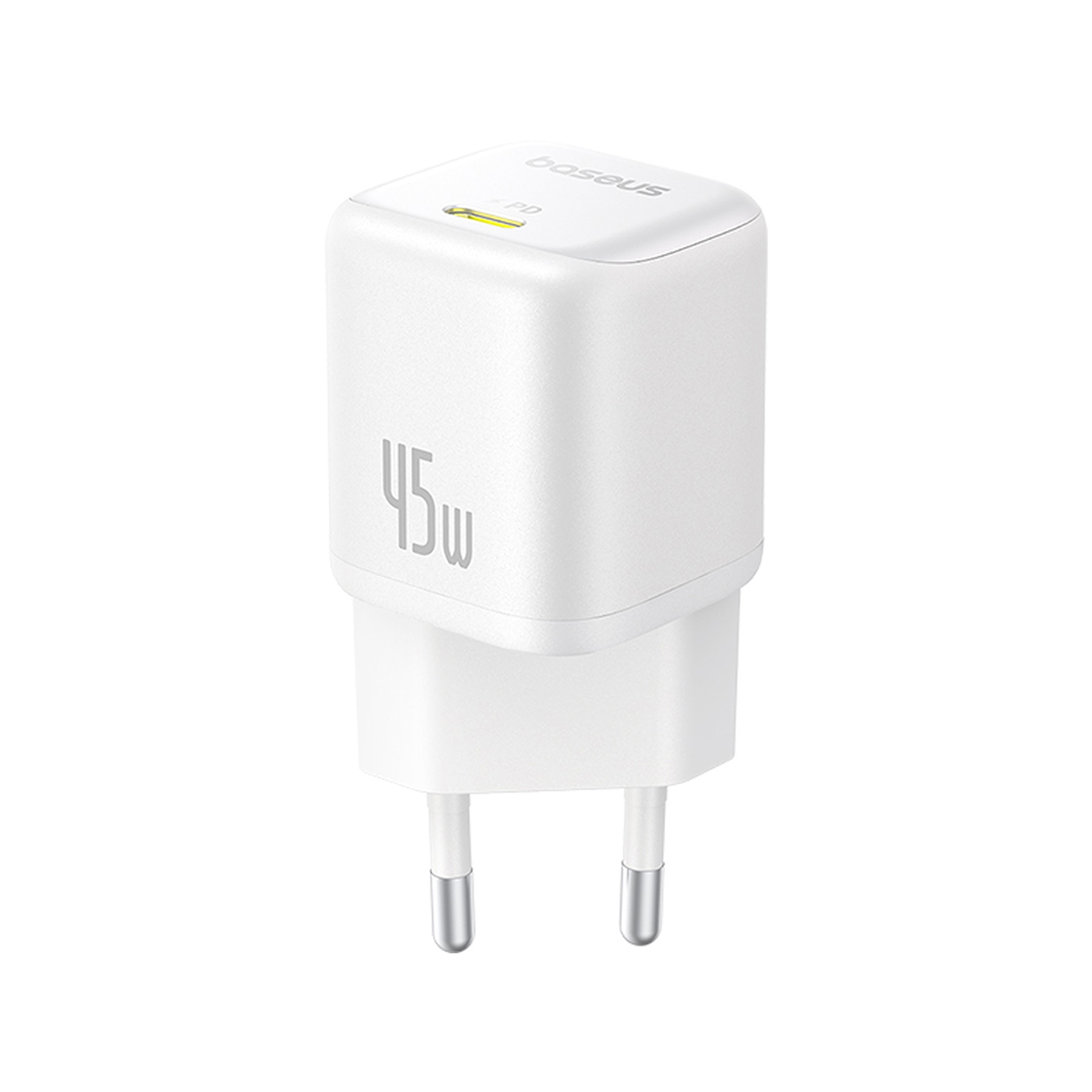 Baseus Адаптер питания Baseus PicoGo GaN 1C 45W White (P10176800213-00)