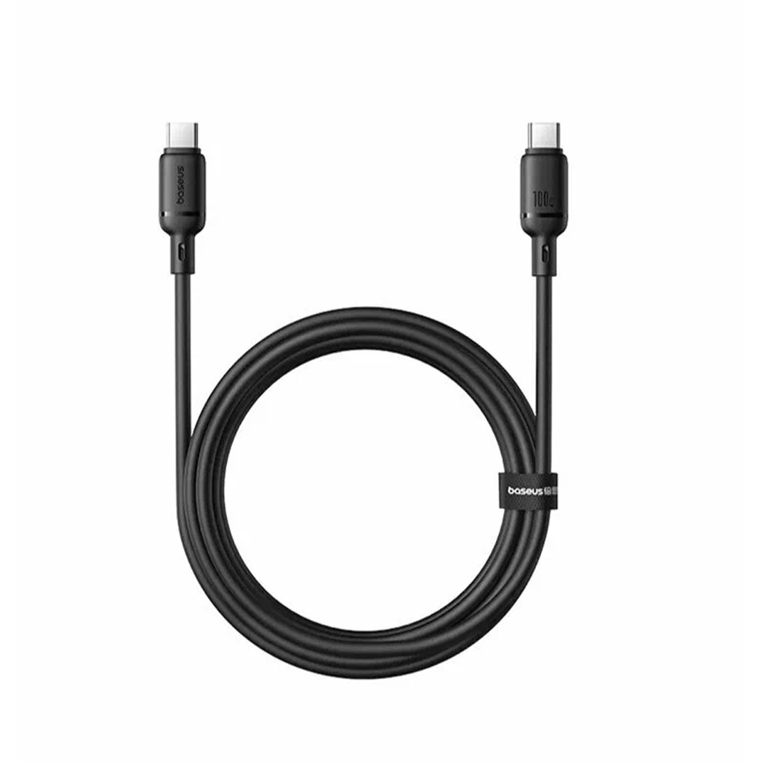 Baseus Интерфейсный кабель Baseus Silky Type-C to Type-C 100W 1m Black (P10377704113-00)