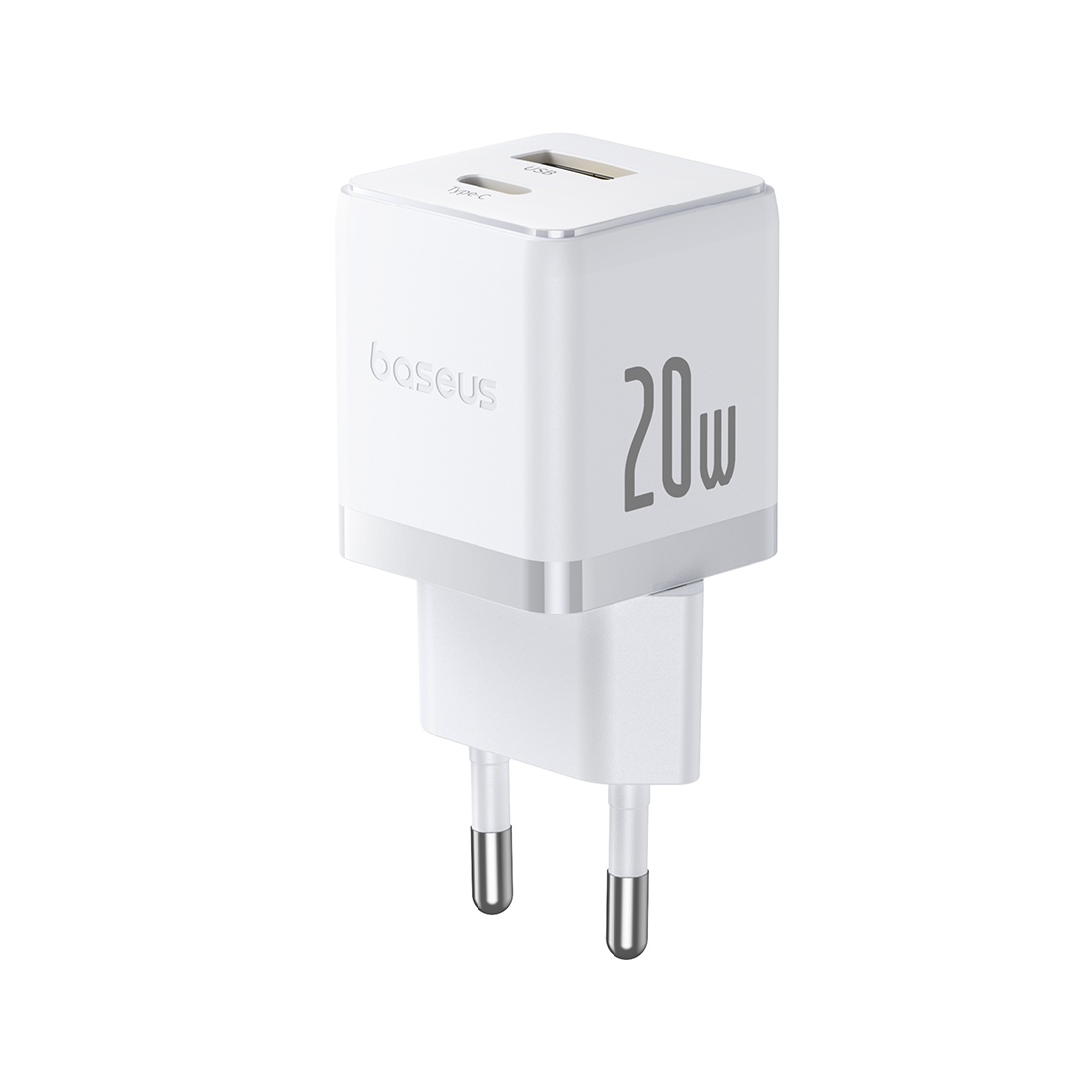 Baseus Адаптер питания Baseus Palm C+U 20W White(P10111608213-00)