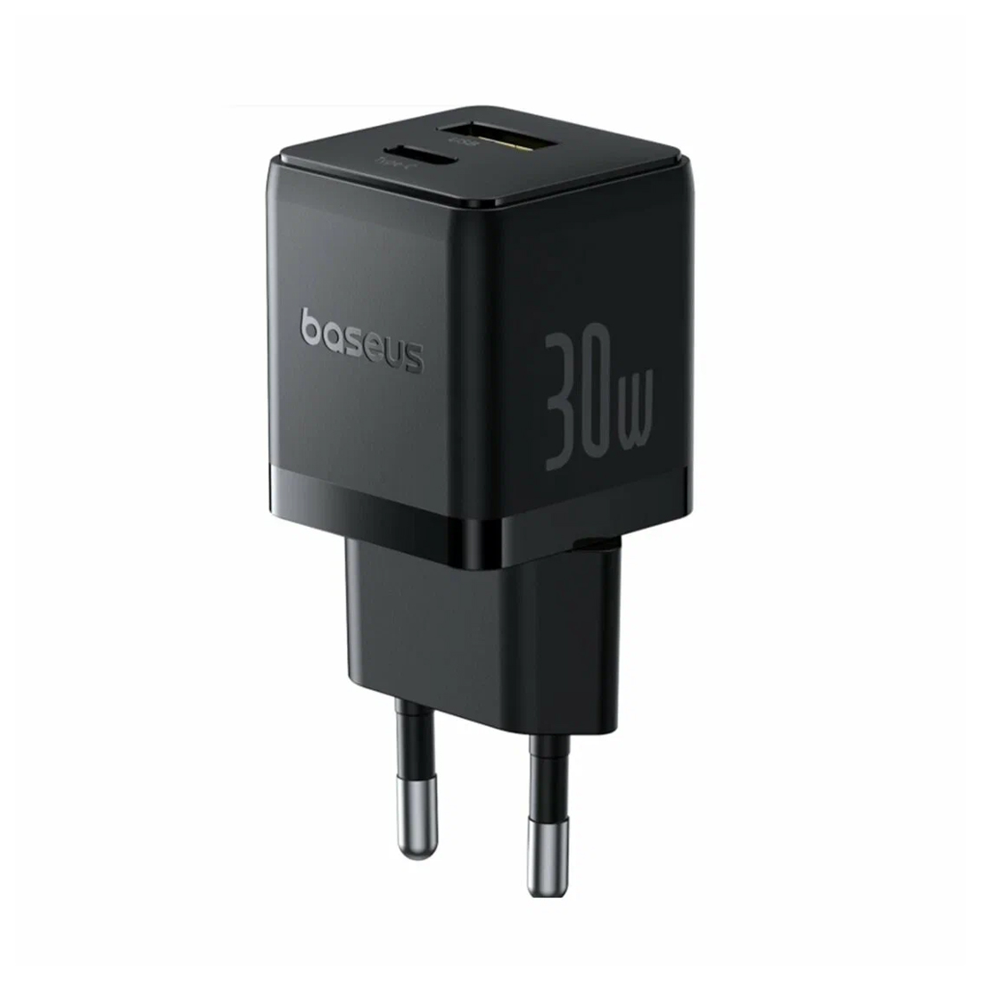Baseus Адаптер питания Baseus Palm C+U 30W EU Cluster Black (P1011160A113-00)