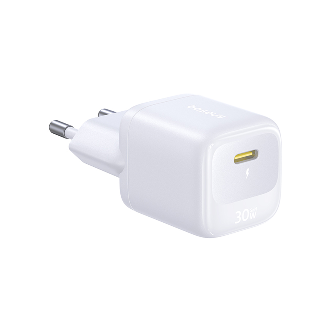 Baseus Адаптер питания Baseus FN22 1C 30W EU Moon White (E0123101)