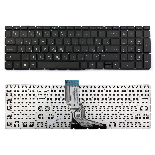 HP Клавиатура для ноутбука HP Pavilion 15-AB, 15-AK, 15-AU, 15-AW, 15-BC, 15-BK, 17-AB, 17-G, Envy 17-S, M7-N, M6-P, M6-AE,Omen 15-AX, RU, черная