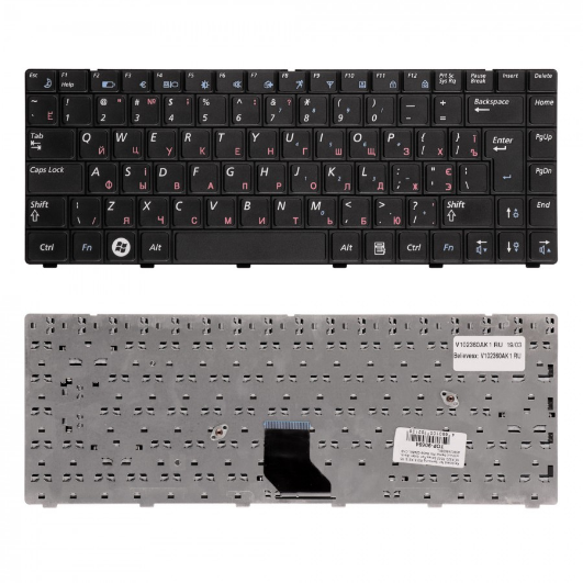 Samsung Клавиатура для ноутбука Samsung R520/ R522, RU, черная