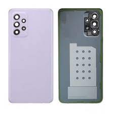 Samsung Крышка батареи Samsung A52 A525 A32 A325 A72 A725, с блоком камеры и стеклами камеры, сиреневый