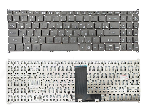 Acer Клавиатура для ноутбука Acer Aspire 3 A315-42G, RU, черная