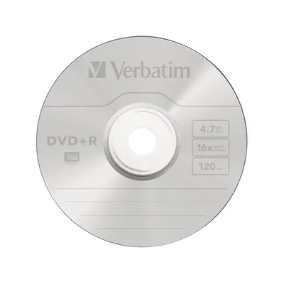 Verbatim Диск DVD+R Verbatim (43500) 4.7GB 25штук Незаписанный