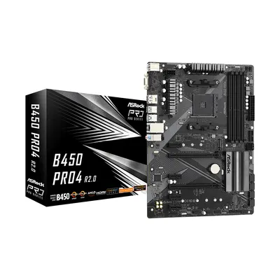 ASRock Материнская плата ASRock B450 PRO4 R2.0