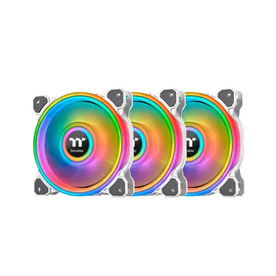Thermaltake Кулер для компьютерного корпуса Thermaltake Riing Quad 12 RGB White (3-Fan Pack)