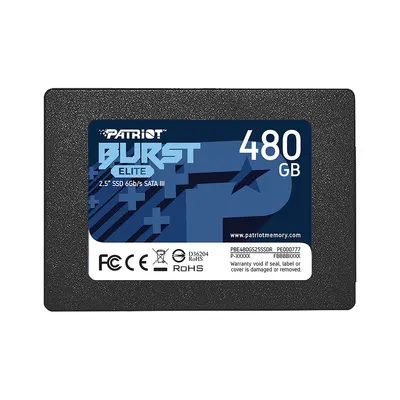 Patriot Твердотельный накопитель SSD Patriot Burst Elite 480GB SATA