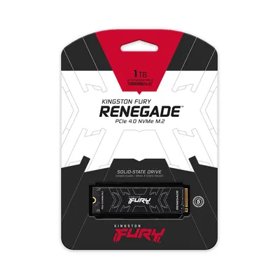 Kingston Твердотельный накопитель SSD Kingston FURY Renegade SFYRSK/1000G M.2 NVMe PCIe 4.0 HeatSink