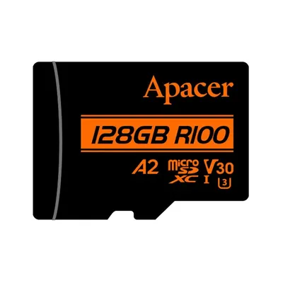 Apacer Карта памяти Apacer AP128GMCSX10U8-R 128GB с адаптером SD