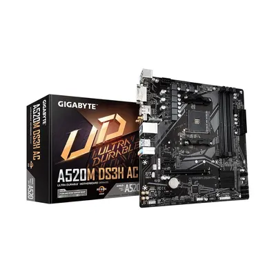 Gigabyte Материнская плата Gigabyte A520M DS3H AC