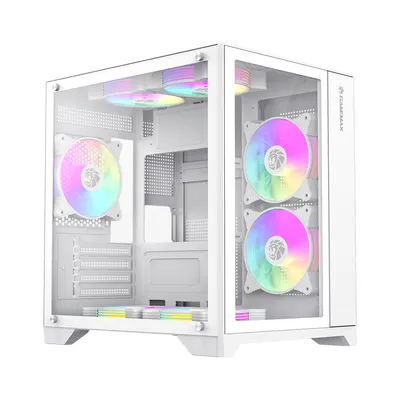 Gamemax Компьютерный корпус Gamemax Infinity Mini 7 ARGB Fans + Controller White без Б/П