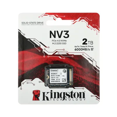 Kingston Твердотельный накопитель SSD Kingston SNV3SM3/2T0 2TB Mini M.2 2230 PCIe Gen4 x4