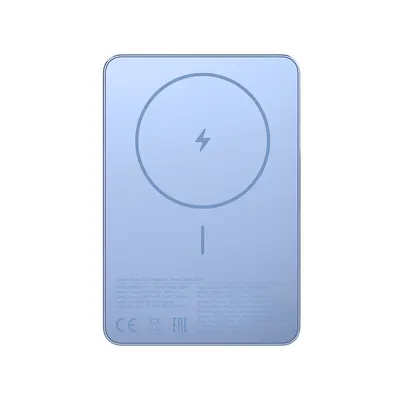 Xiaomi Портативный внешний аккумулятор Xiaomi Super Slim Magnetic Power Bank 5000 Blue