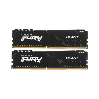 Kingston Комплект модулей памяти Kingston FURY Beast KF432C16BB1K2/32WP DDR4 32GB (Kit 2x16GB) 3200MHz Чёрный