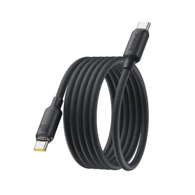 Baseus Интерфейсный кабель Baseus Foamed Silicone Pro Magnetic USB-C to USB-C 100W Black 1m (E0426D00)