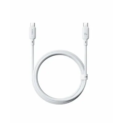 Baseus Интерфейсный кабель Baseus Silky Type-C to Type-C 100W 2m White (P10377704213-01)