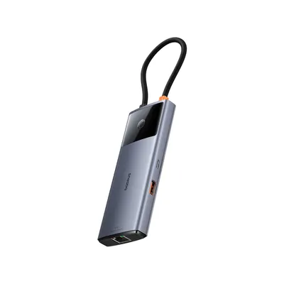 Baseus Док-станция Baseus Metal Gleam Series II 6-in-1 Grey (B00061802813-00)