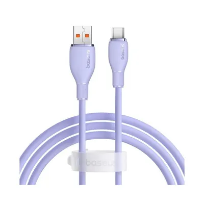 Baseus Интерфейсный кабель Baseus Pudding Series USB to Type-C 100W 1.2m Purple (P10355703511-B1)