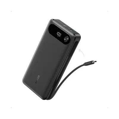 Anker Портативный внешний аккумулятор Anker 20000mAh (72Wh, 87W, Built-In USB-C Cable) (A1383H11) Черный