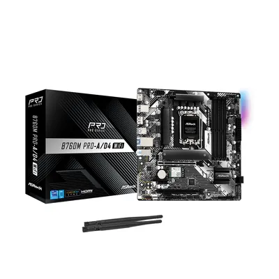 ASRock Материнская плата ASRock B760M PRO-A/D4 WIFI