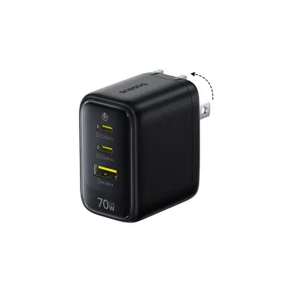 Baseus Адаптер питания Baseus EnerFill FE22 Fast Charger 2C+U 70W EU Cosmic Black
