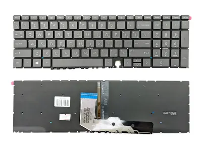 HP Клавиатура для ноутбука Hp Envy 17-cg/ 15-ed, RU, подсветка, серая
