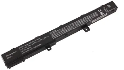 Asus Аккумулятор для ноутбука Asus X451 / X551 /14.4v-2200 мАч, A31LJ91, verton