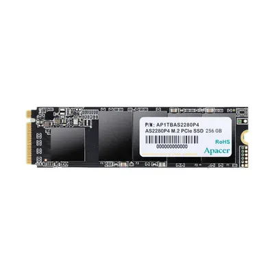 Apacer Твердотельный накопитель SSD M.2 256 GB Apacer AP256GAS2280P4-1, NVMe PCIe 3.0x4
