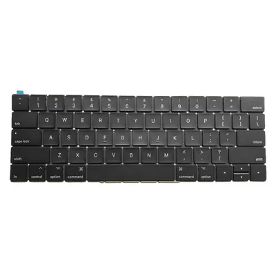 Apple Клавиатура для ноутбука MacBook Pro Retina Touch Bar 13 A1706, A1707, RU, горизонтальный Enter, подсветка, черная