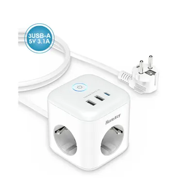  Универсальное USB зарядное устройство Huntkey SGC307 Белый