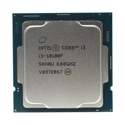 Intel Процессор CPU Intel i3-10100F LGA1200 SRH8U без встроенного видео