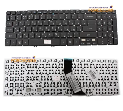 Acer Клавиатура для ноутбука Acer Aspire M5-581G/ 581T/ V5-571/ 531, RU, черная