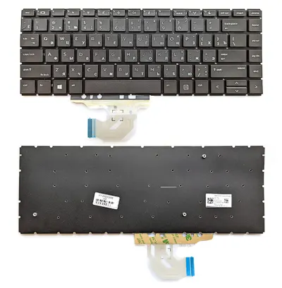 HP Клавиатура для ноутбука HP ProBook 440 G6, RU, без рамки, черная