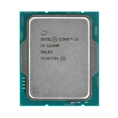 Intel Процессор, Intel, i3-12100F LGA1700, оем, 12M, 3.3 GHz, 4/8 Core Alder Lake, 58 (89) Вт, без встроенного видео (1 год)