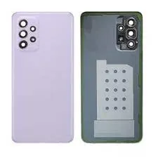 Samsung Крышка батареи Samsung A52 A525 A32 A325 A72 A725, с блоком камеры и стеклами камеры, сиреневый