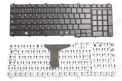 Toshiba Клавиатура для ноутбука Toshiba Satellite C650, черная