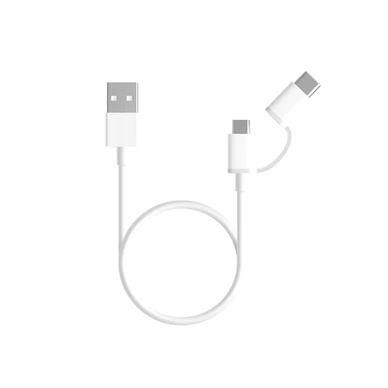 Xiaomi Интерфейсный кабель Xiaomi 30cm MICRO USB and Type-C Белый
