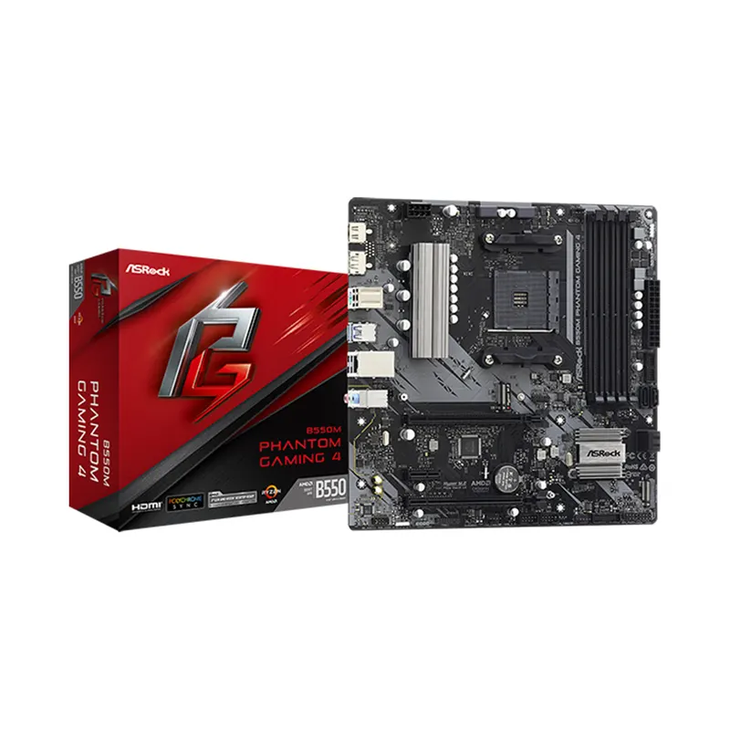 ASRock Материнская плата ASRock B550M PHANTOM GAMING 4