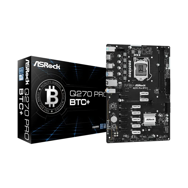 ASRock Материнская плата ASRock Q270 PRO BTC+