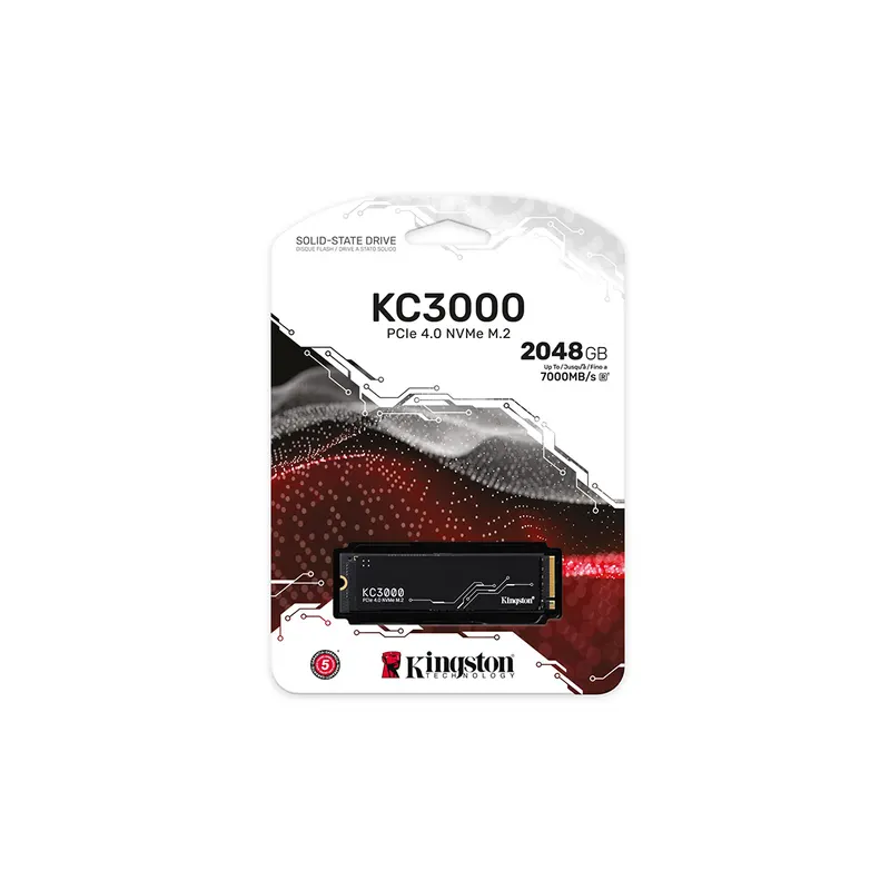 Kingston Твердотельный накопитель SSD Kingston SKC3000D/2048G M.2 NVMe PCIe 4.0