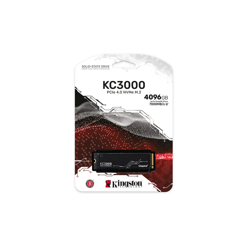 Kingston Твердотельный накопитель SSD Kingston SKC3000D/4096G M.2 NVMe PCIe 4.0