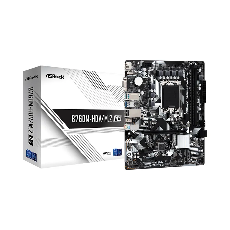 ASRock Материнская плата ASRock B760M-HDV/M.2 D4