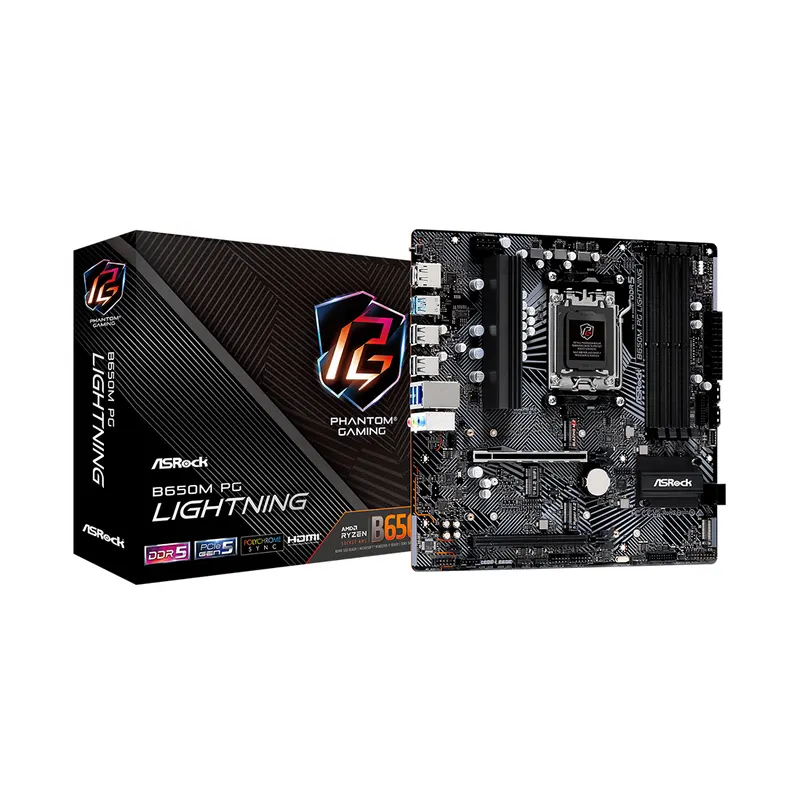 ASRock Материнская плата ASRock B650M PG LIGHTNING