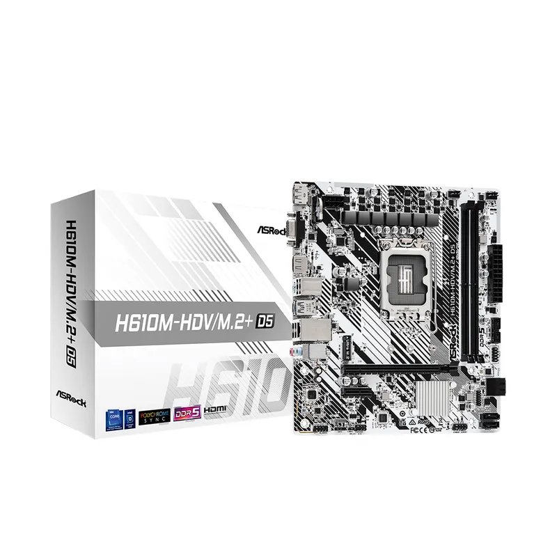 ASRock Материнская плата ASRock H610M-HDV/M.2+D5
