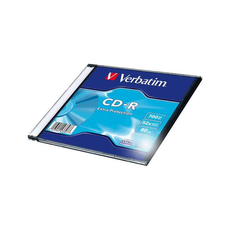 Verbatim Диск CD-R Verbatim (43347) 700MB 1штук Незаписанный